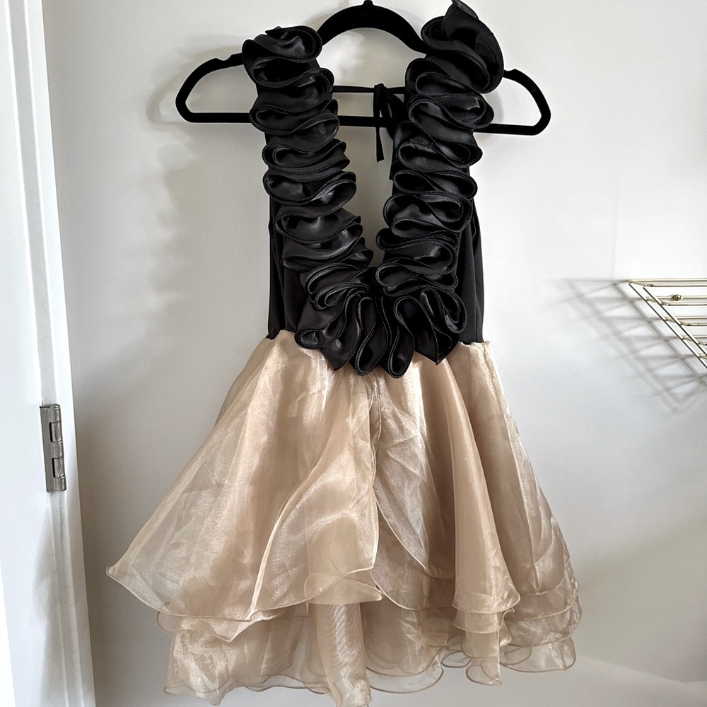 Black and Cream Dress